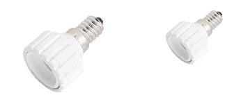 Lamp base socket adapters