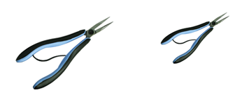 Round nose pliers and pointed nose pliers