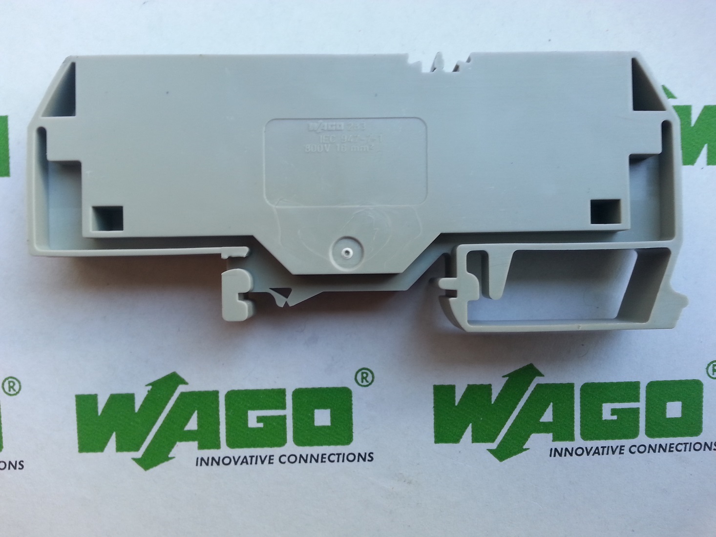 WAGO 283-904 2-Leiter Durchgangsklemme 16mm² blau