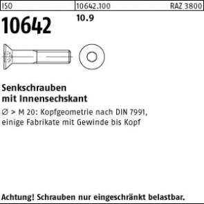 ISO10642 Senkschrauben 010.9 M 12 x 40 