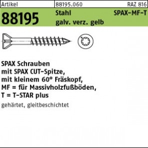 SPAX-Schrauben ART88195 3,5x55/36-T10 galZnC SEKO mFr�srip u. Schneidsp. 