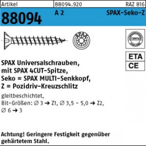 ABC-SPAX-S ART88094 A2 5x40/34 -Z Wellenschliff, SEKO