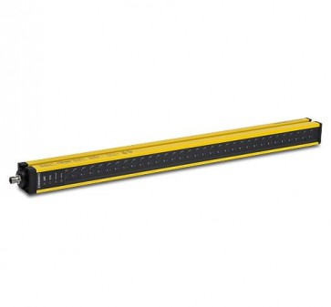 YBB-30R4-0400-G012, SAFETY LIGHT CURTAIN, RECEIVER, 30mm RES, 408mm PROTECTIVE HT, M12 Q/D 
